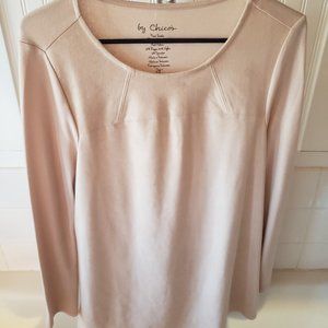 Chico's Size 0 Sueded Top